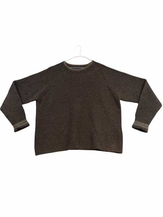 Abercrombie & Fitch Other - Vintage Abercrombie & Fitch Brown Waffle Knit Lambswool Blend Raglan Sweater XL